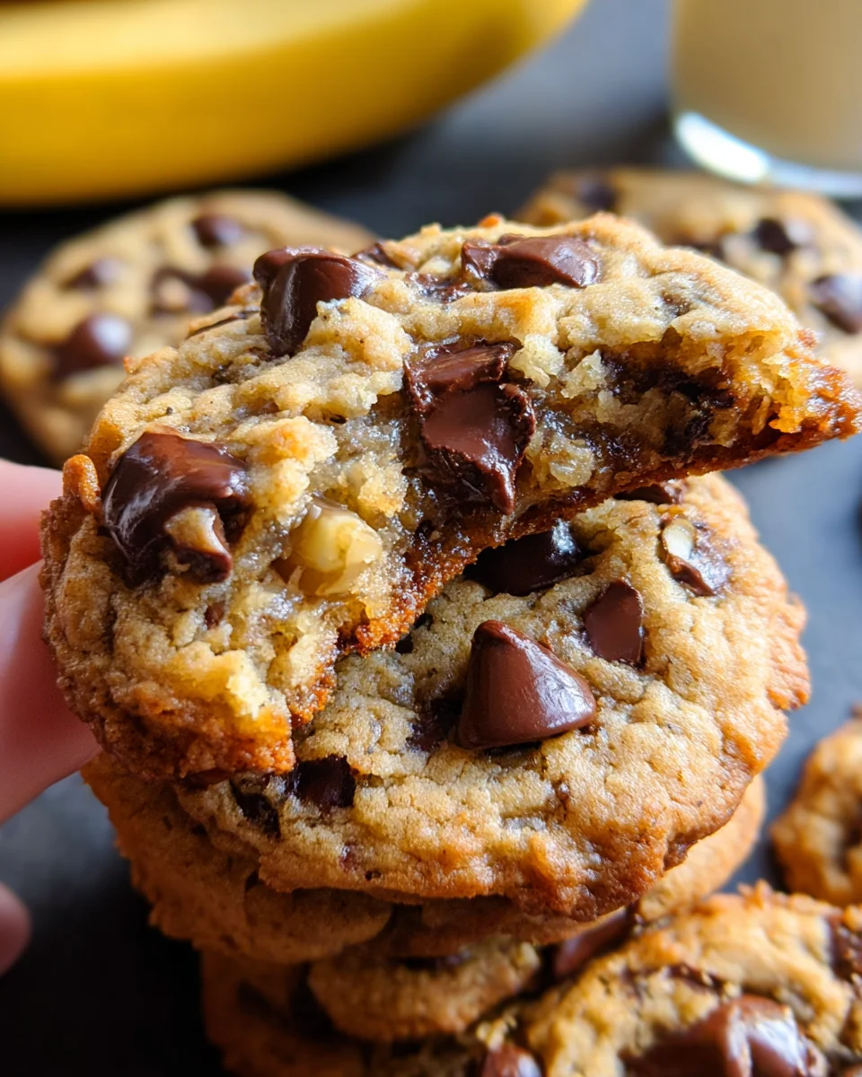 Banana Bread Chocolate Chip Cookies Recipe