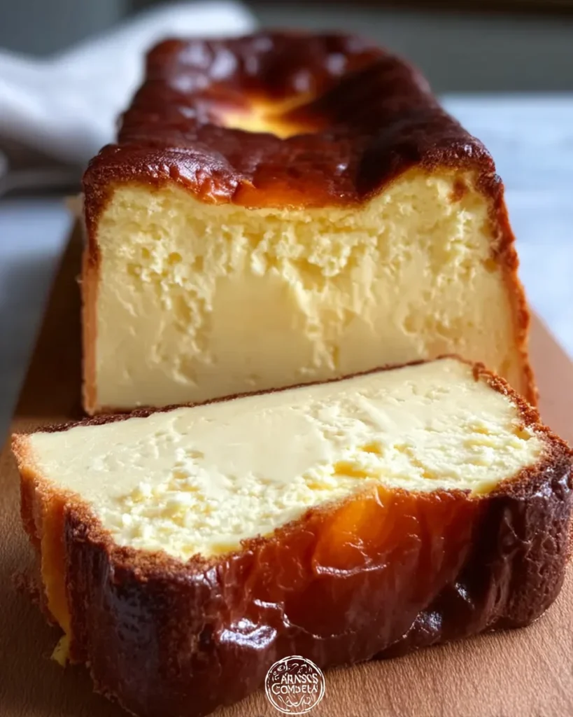 Burnt Basque Cheesecake in a Loaf Pan