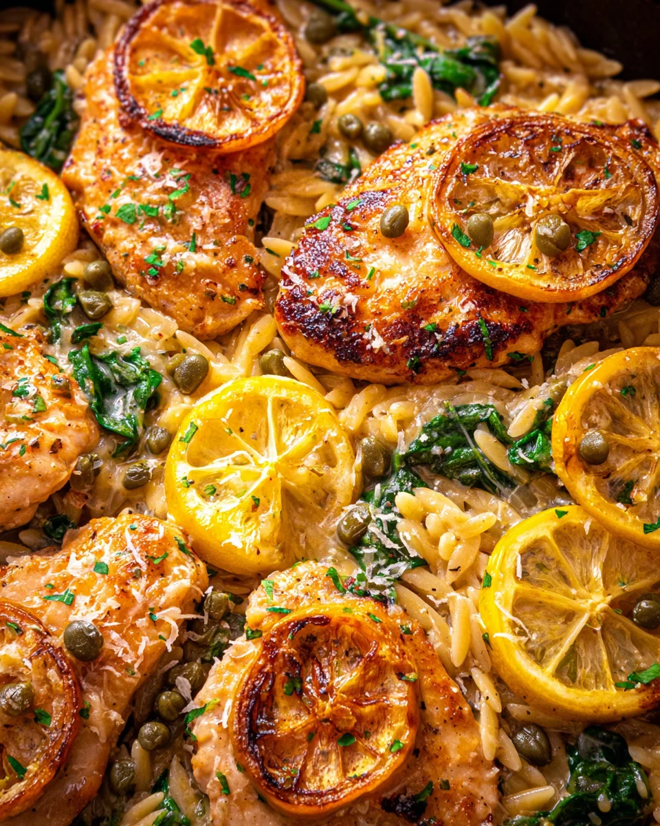 Chicken Piccata Orzo