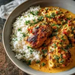 Creamy Peri-Peri Chicken with Rice: A Comforting Dish Full of Flavor