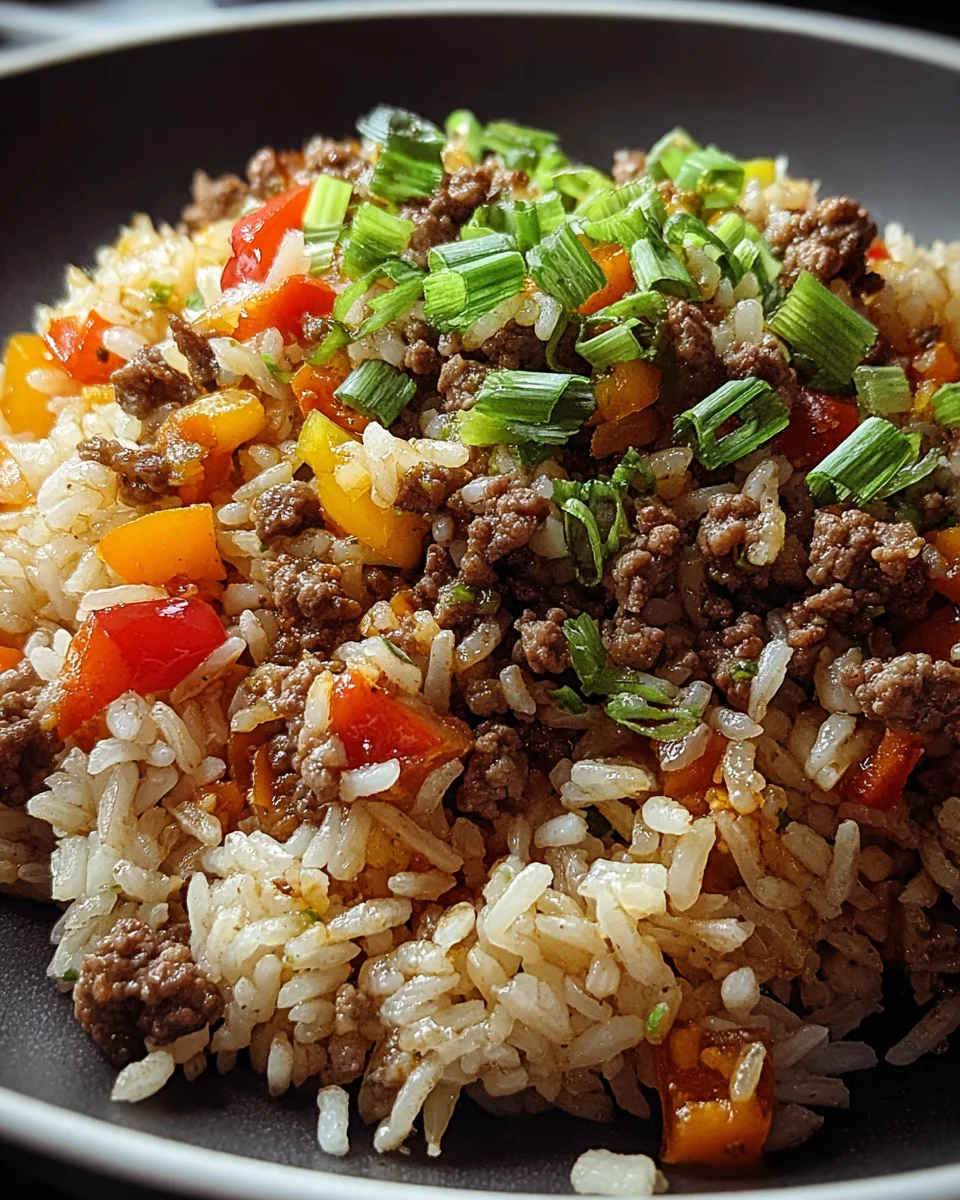 Dirty Rice with Ground Beef