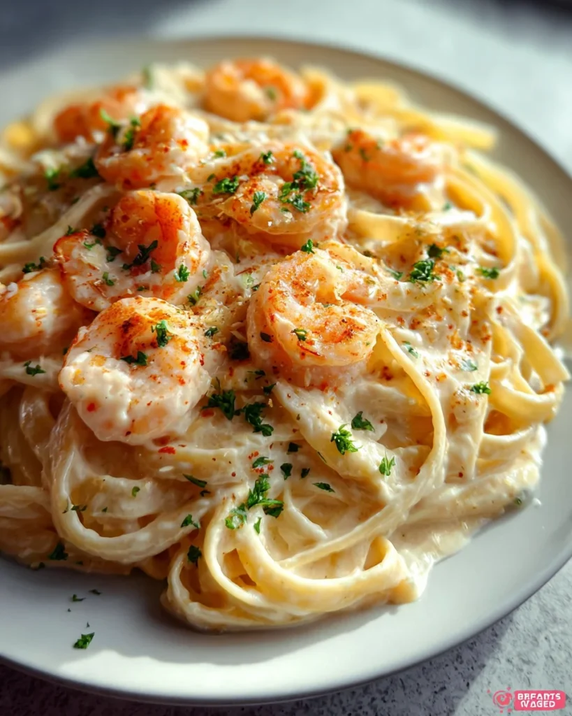 Easy Creamy Shrimp Alfredo Recipe