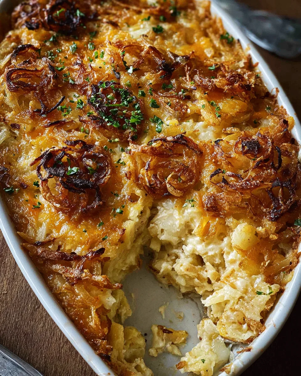 French Onion Funeral Potatoes