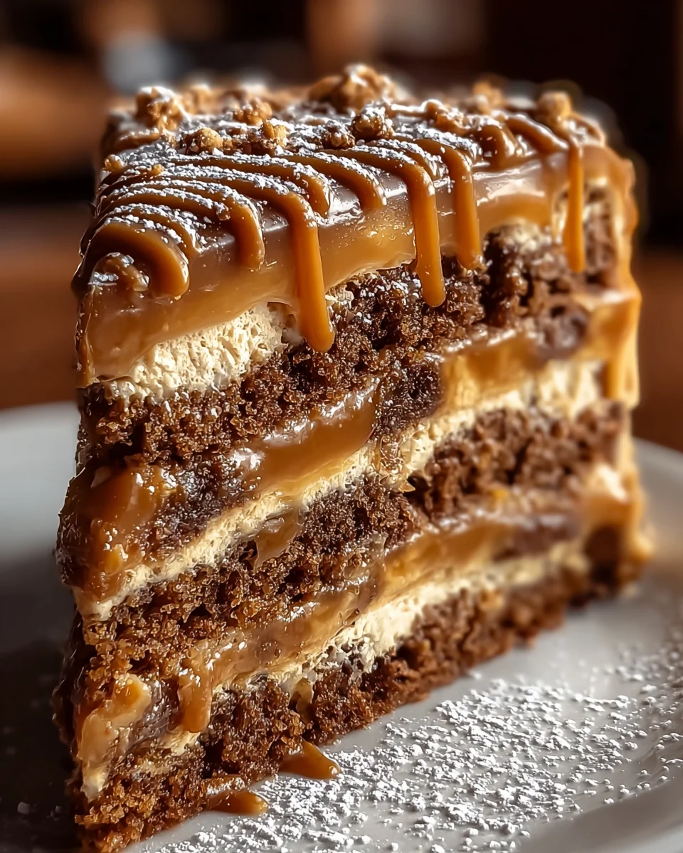 Gooey Coffee Caramel Cake