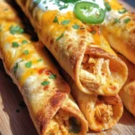Jalapeño Popper Chicken Taquitos
