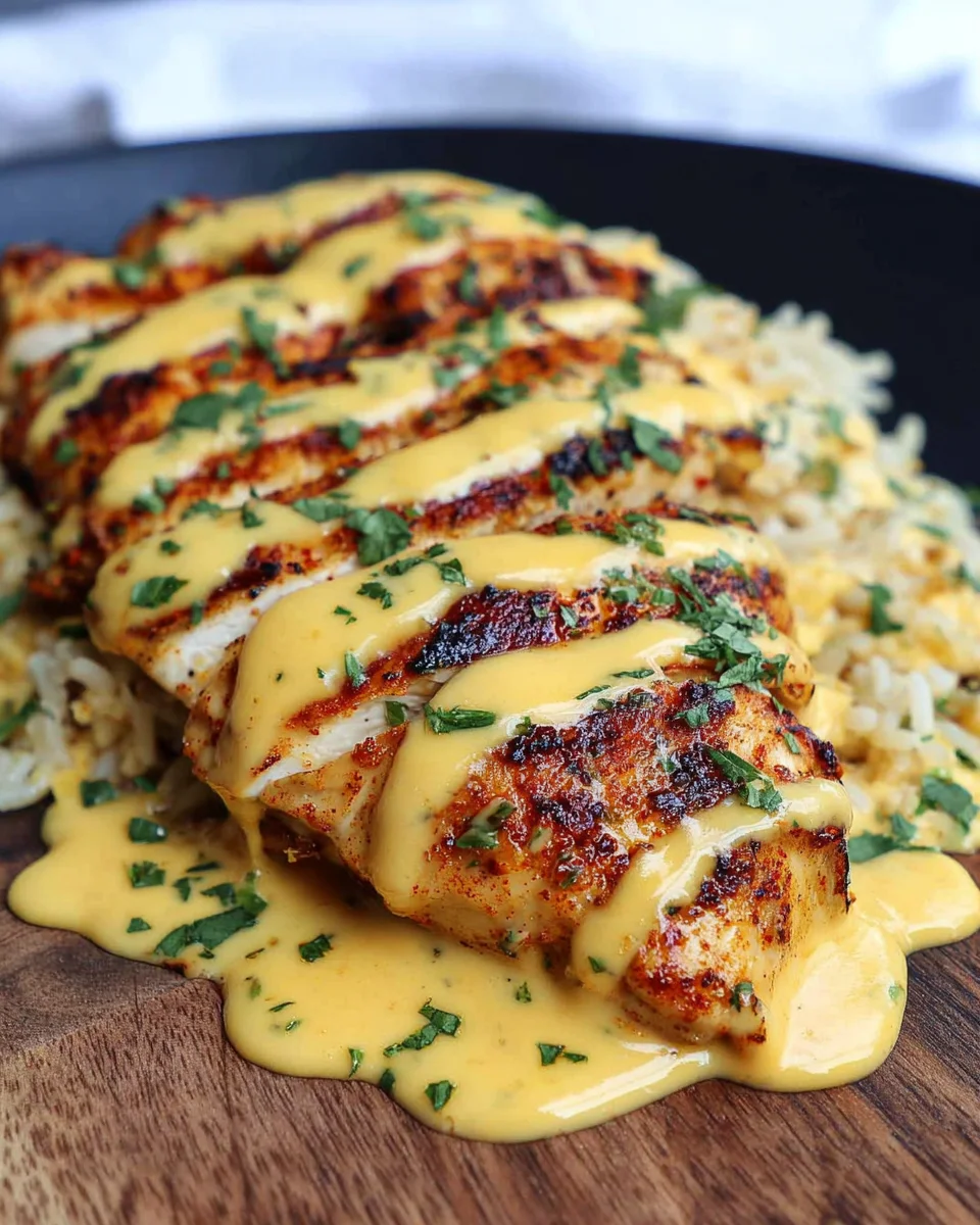 Mexican Chicken with Cheese Sauce