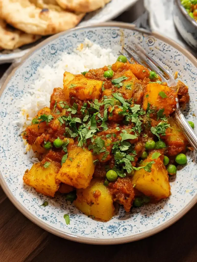 Potato Curry with Peas