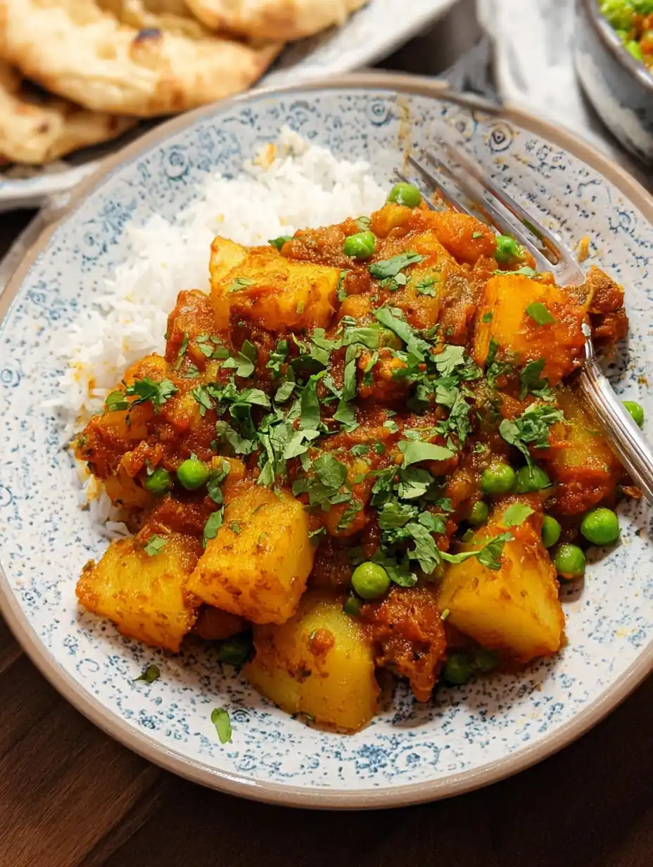 Potato Curry with Peas