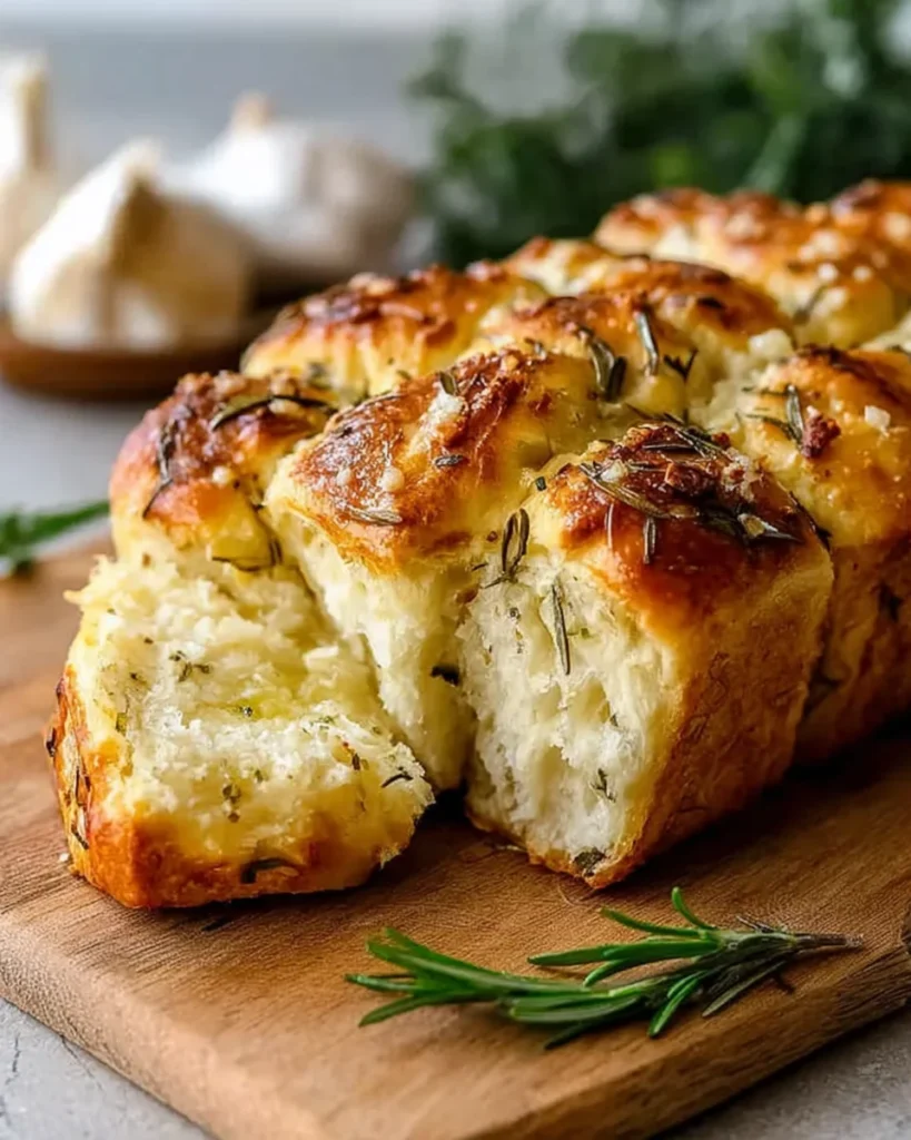 Rosemary Garlic Pull Apart Bread Recipe