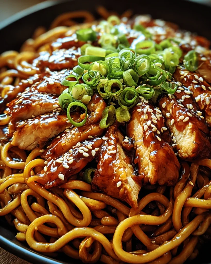 Savory Chicken Teriyaki Noodles