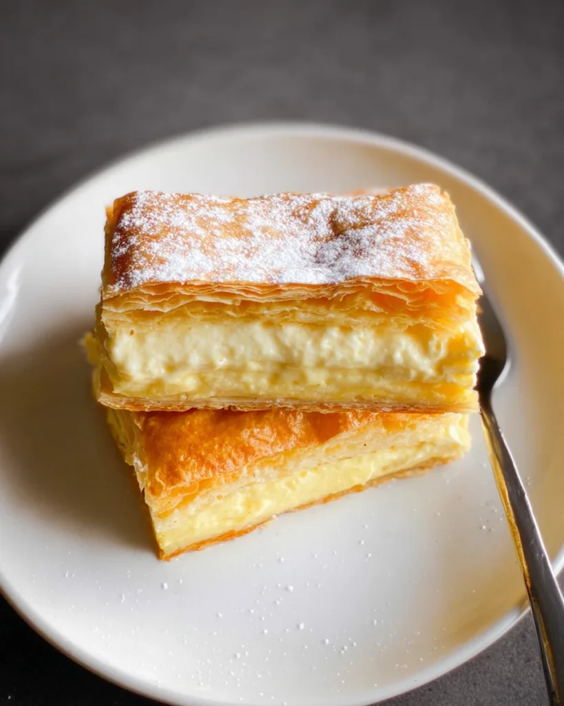 Vanilla Custard Cream Squares