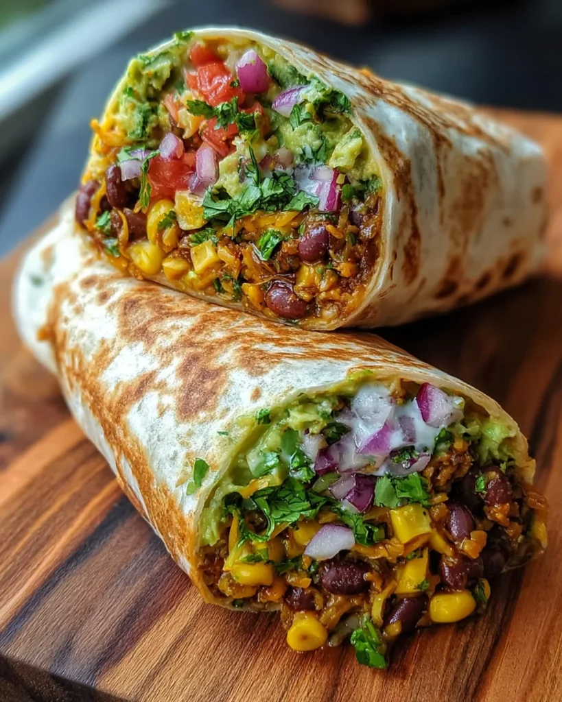 10-Minute Vegan Burrito Wraps