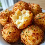 Air Fryer Cheesy Mashed Potato Balls