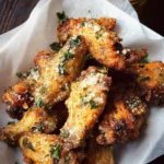 Air Fryer Garlic and Parmesan Wings