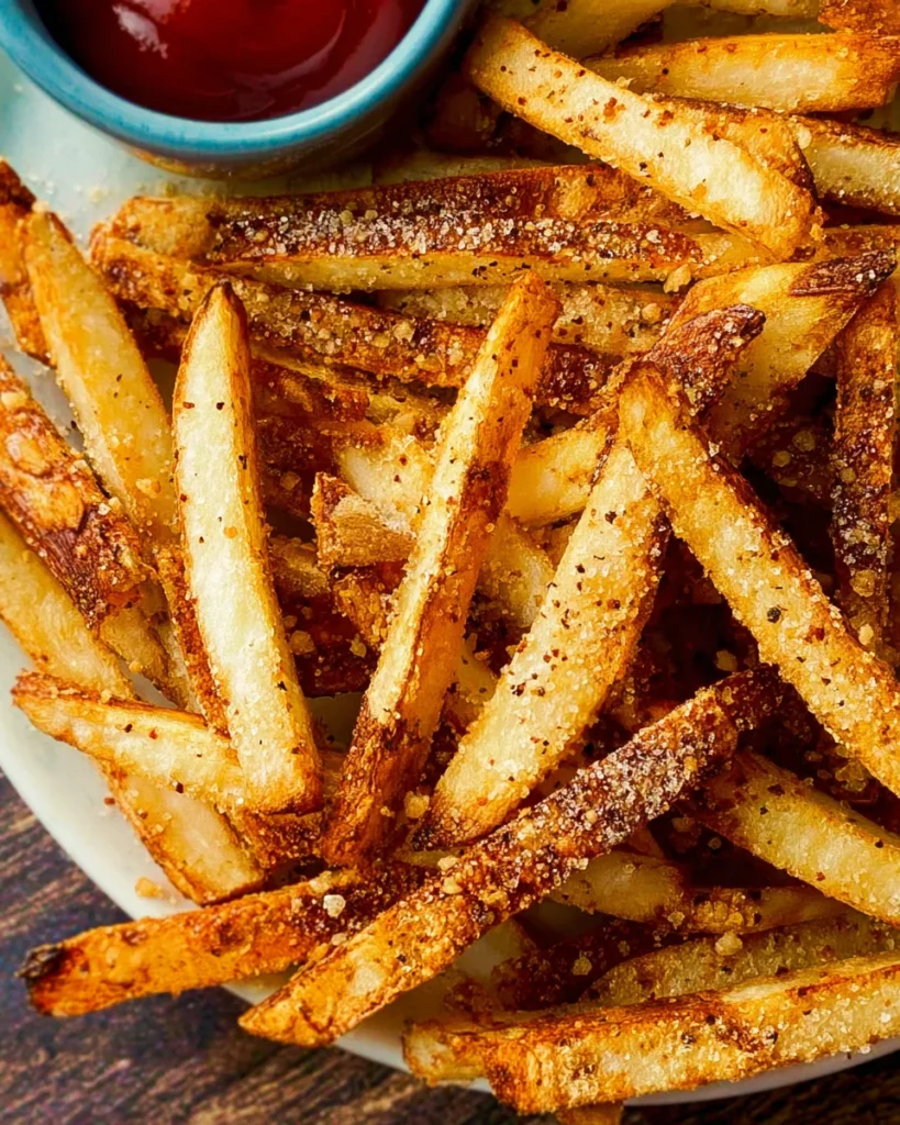 Air Fryer Hand Cut Fries with Seasoned Salt