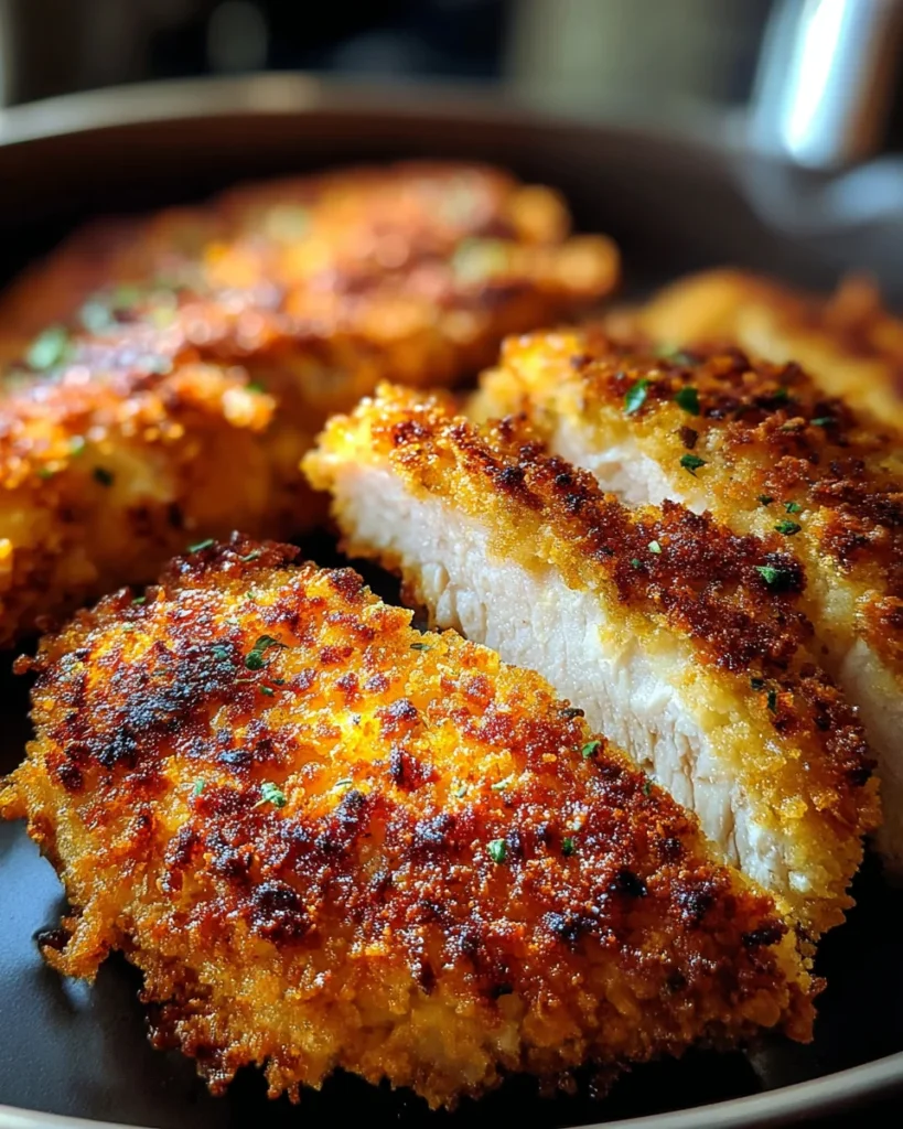 Air Fryer Parmesan Crusted Chicken