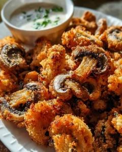Air Fryer Ranch Mushrooms