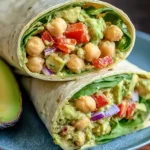 Avocado Chickpea Salad Wrap