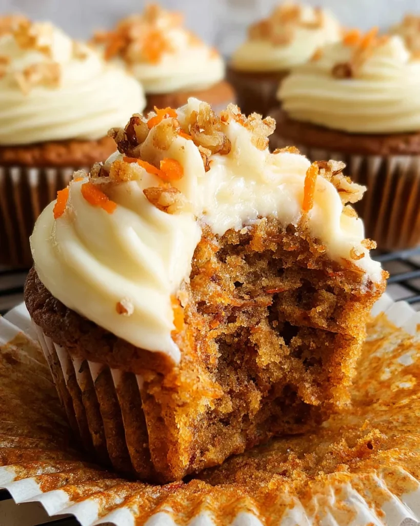 Carrot Cake Muffins with Cream Cheese Frosting