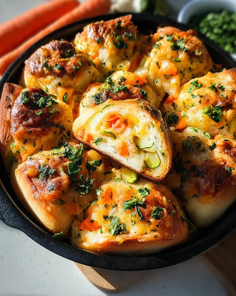 Cheesy Baked Vegetable Rolls