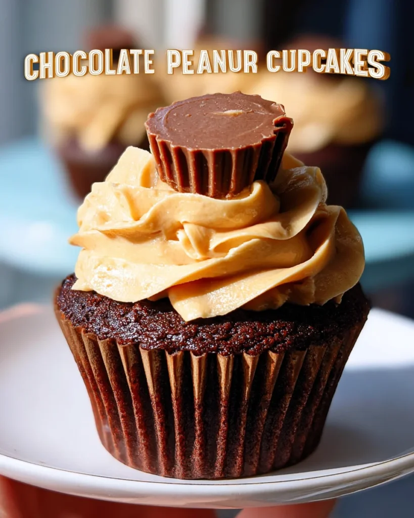 Chocolate Peanut Butter Cupcakes