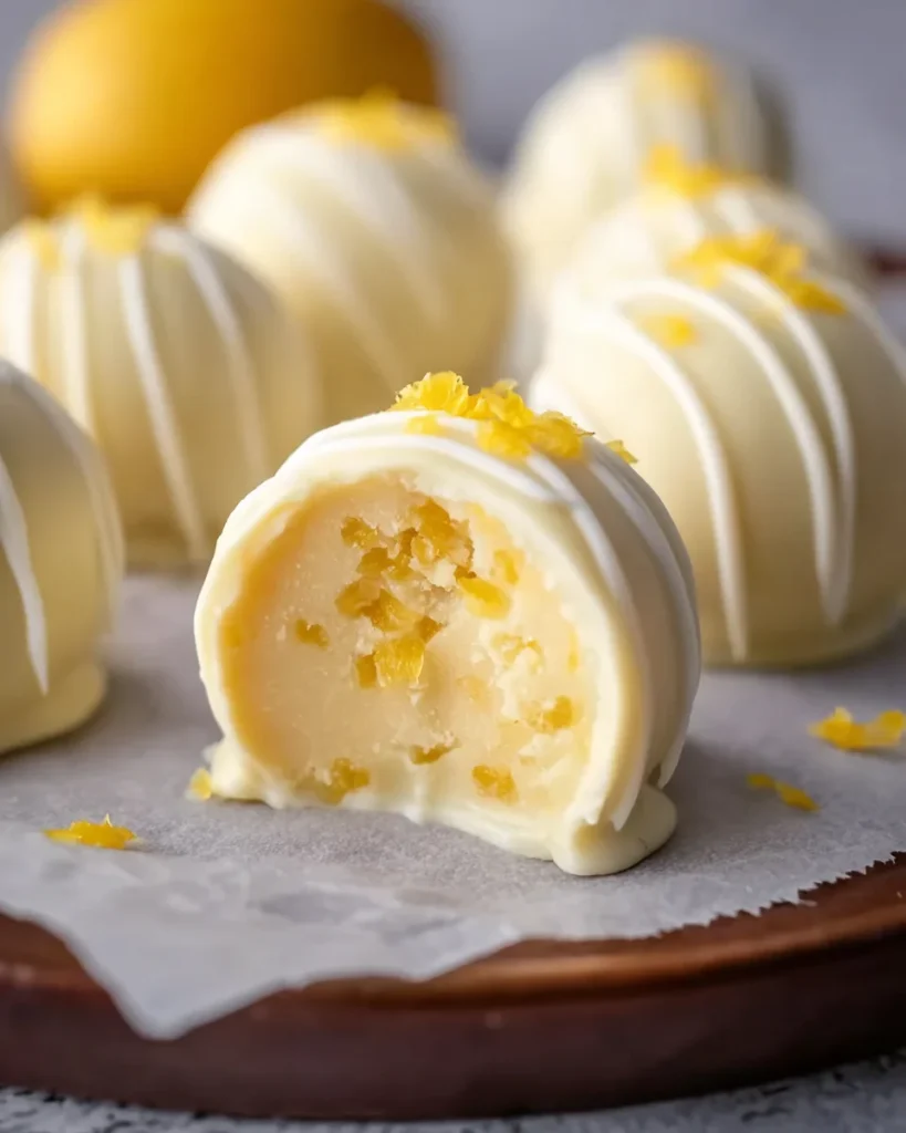 Creamy Lemon Truffles Recipe