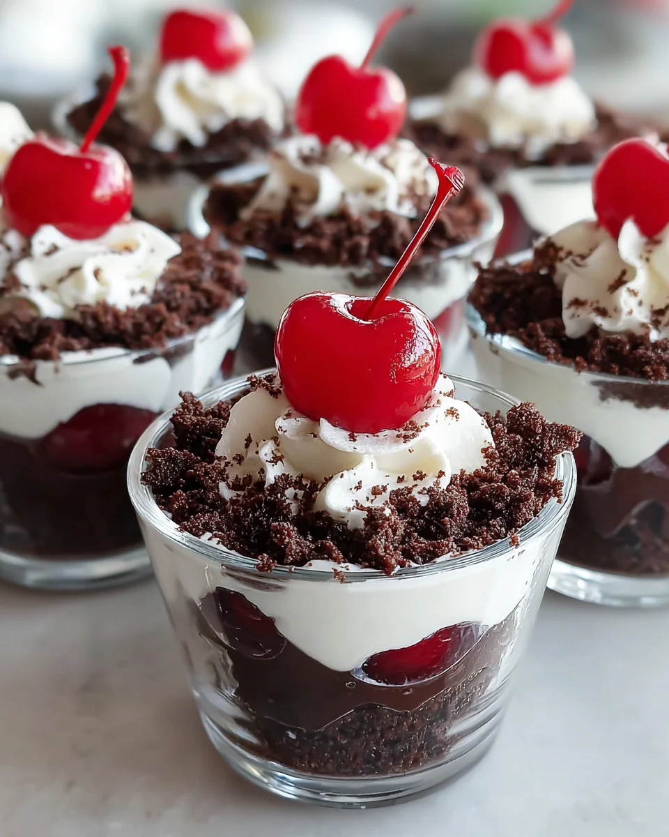 DLux Mini Dessert Cups – Black Forest Cake Recipe