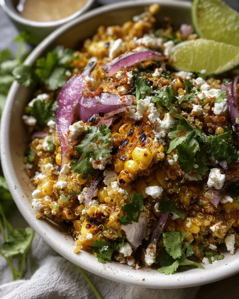 Dairy-Free Mexican Street Corn Quinoa Salad