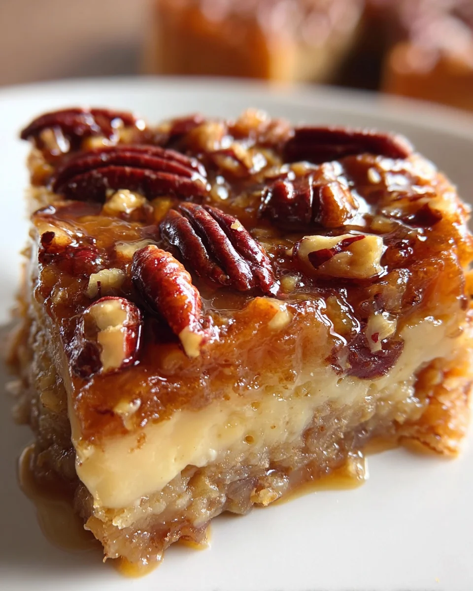 Delicious Gooey Butter Pecan Cake