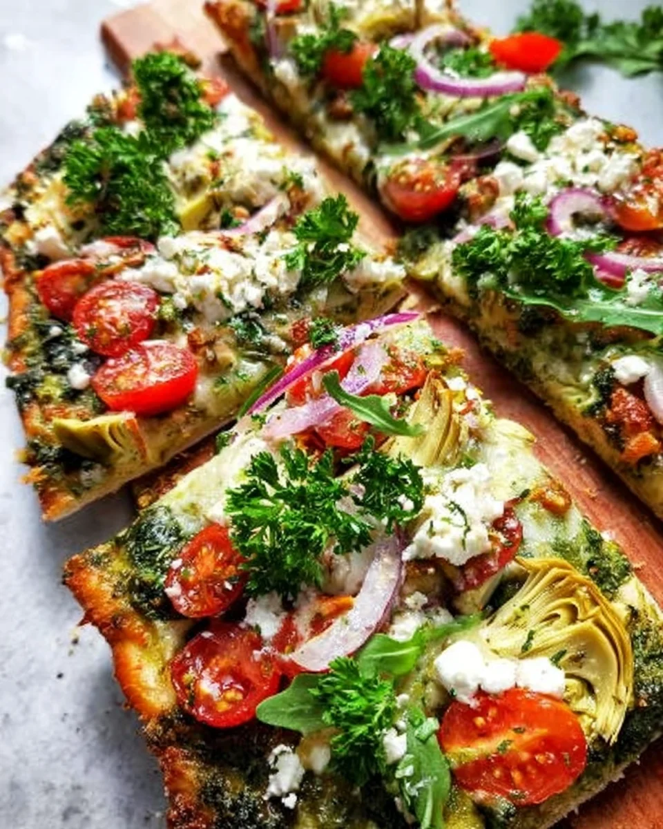 Greek Flatbread Pizza