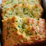 Green Onion Zucchini Cheddar Quick Bread