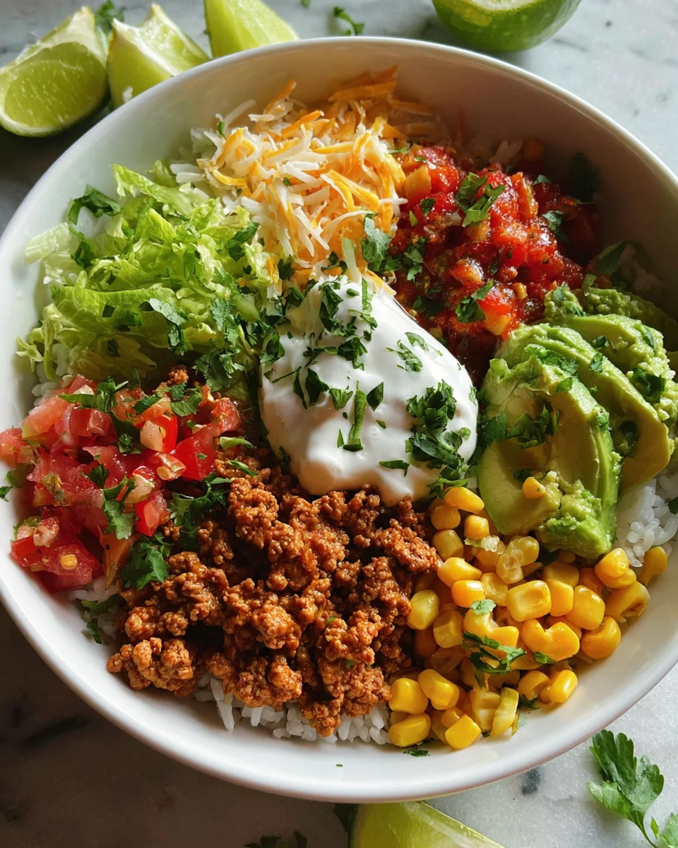 Healthy Turkey Taco Bowl