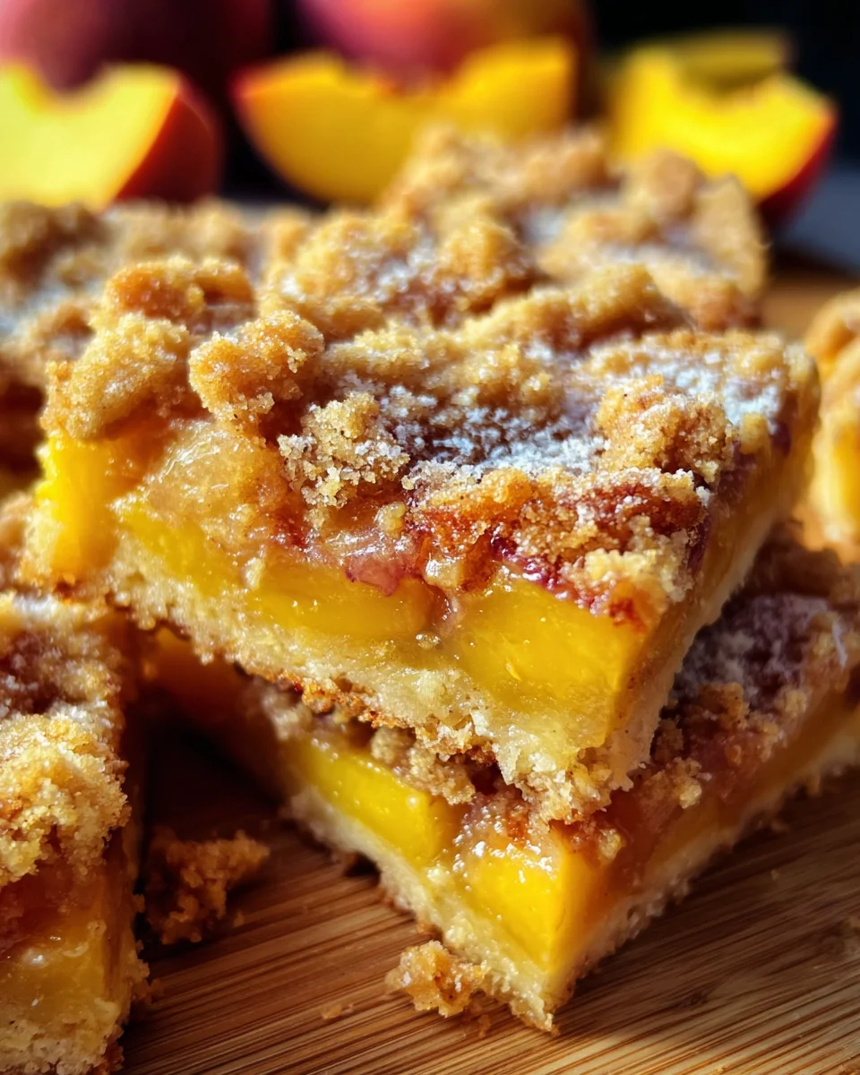 Heavenly Summer Peach Bars: A Sweet Slice of Sunshine