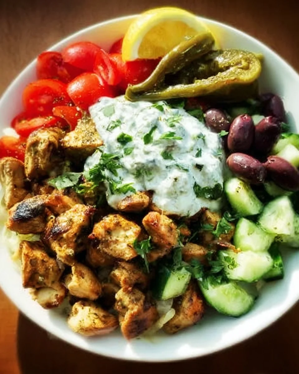 Mediterranean Chicken Bowls | Meal Prep, Low-Carb & Gluten-Free