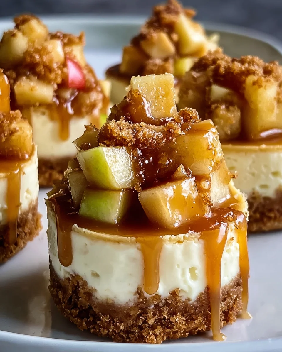 Mini Caramel Apple Cheesecake Bites - Irresistible Treats