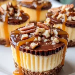 Mini Turtle Cheesecakes