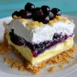 No Bake Lemon Blueberry Dessert