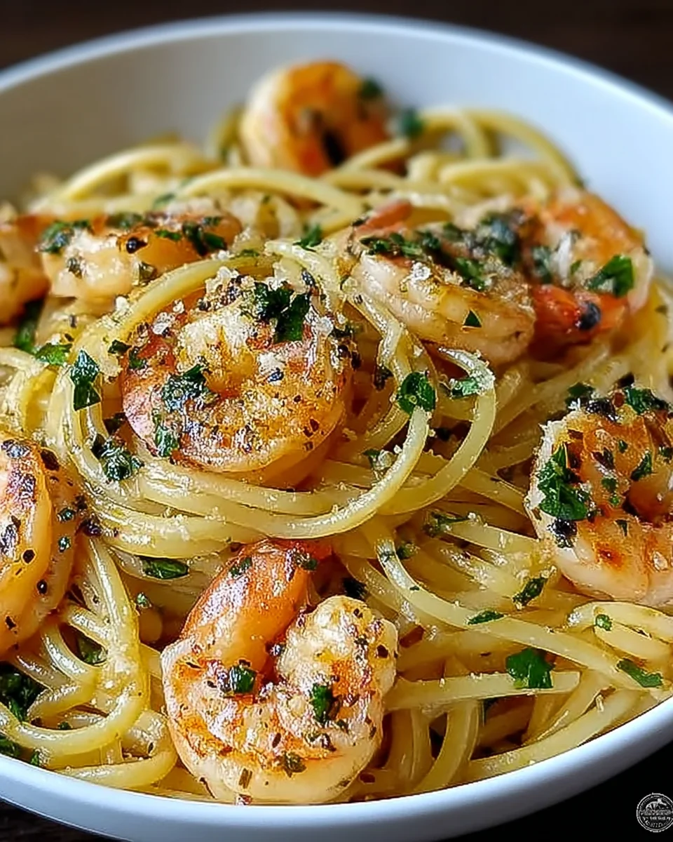 One-Pot Garlic Butter Shrimp Pasta