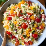 Rainbow Orzo Salad