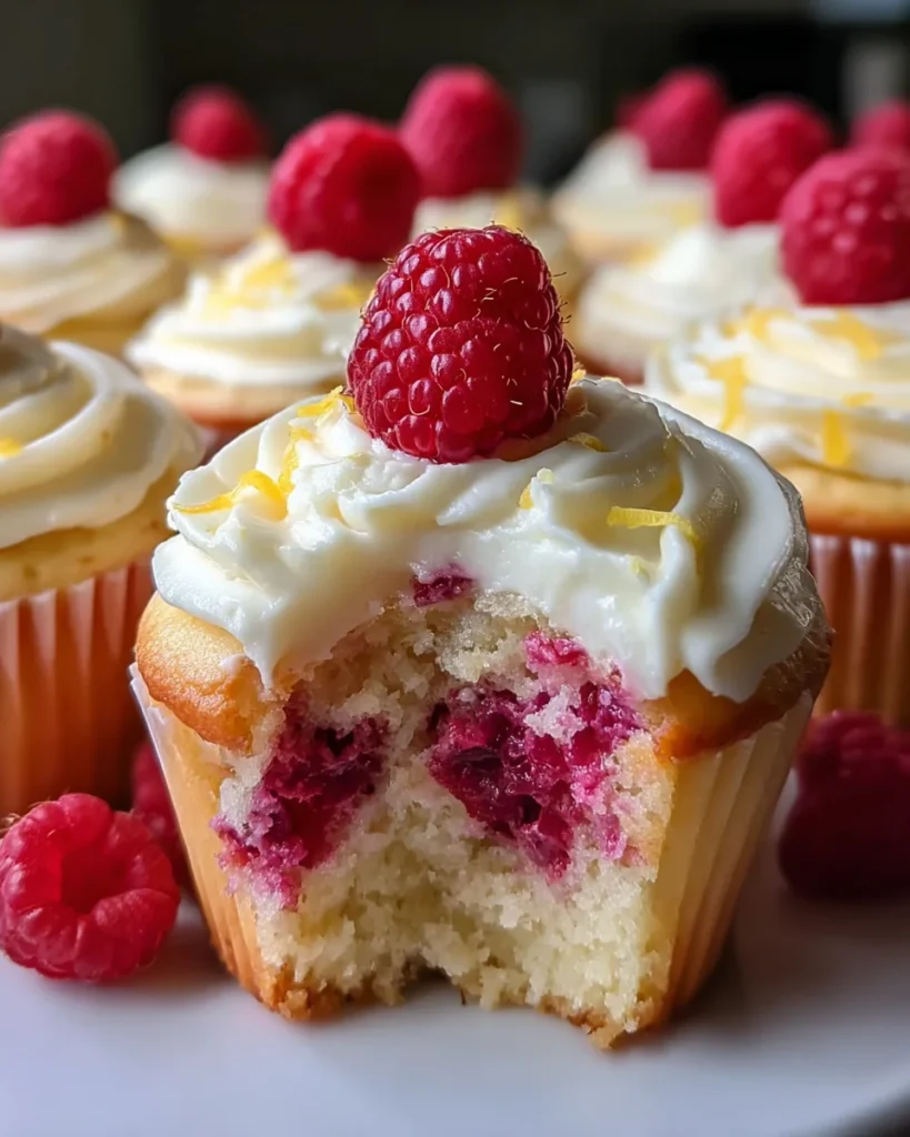 Raspberry Lemon Heaven Cupcakes