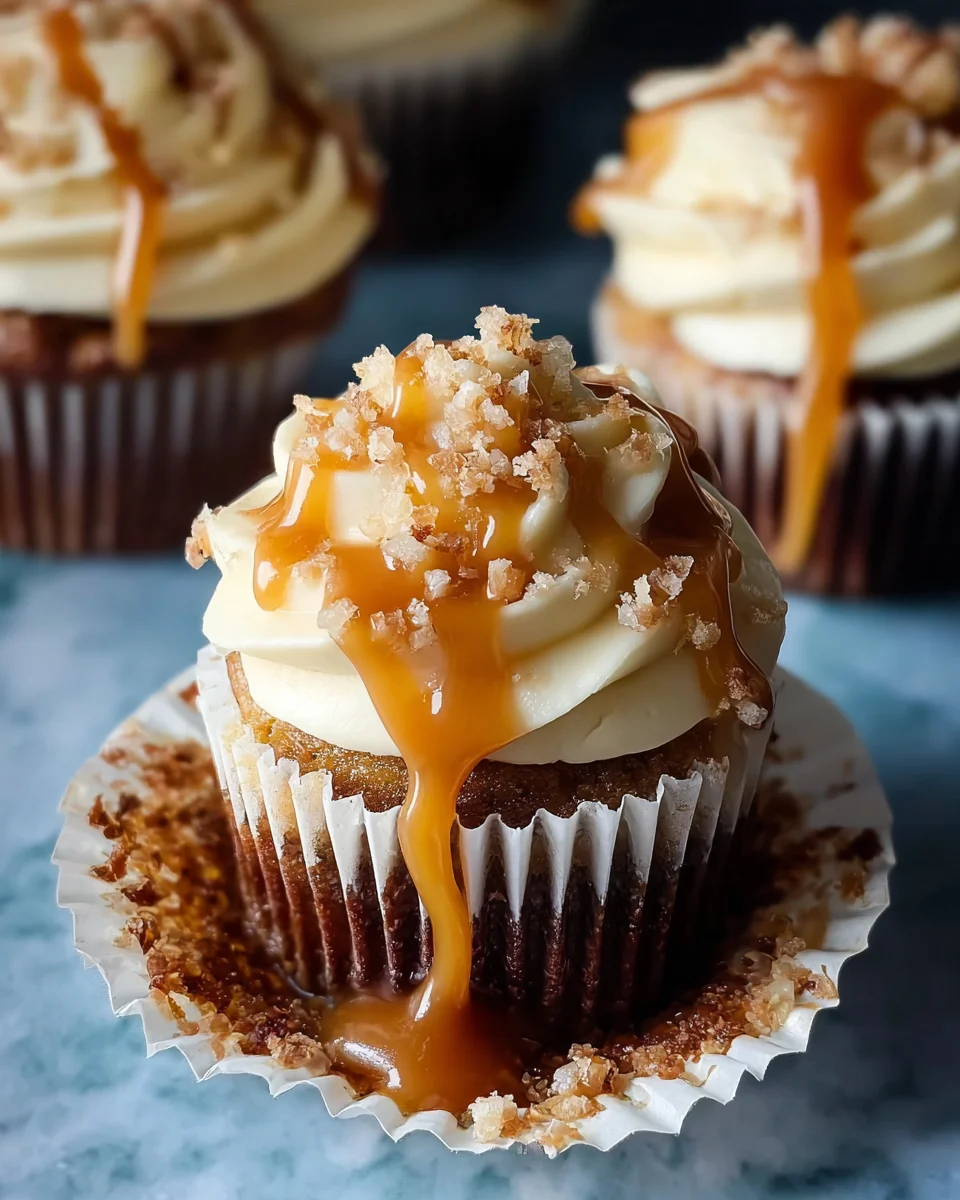 Salted Caramel Cream Cheese Cupcakes