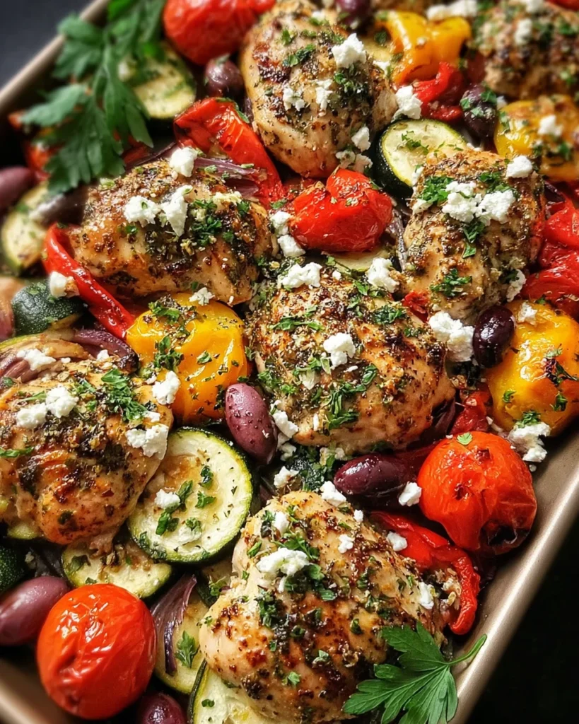 Sheet Pan Greek Chicken and Veggies (Easy One-Pan Meal)
