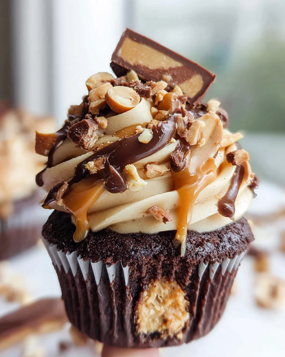Snickers Cupcakes