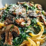 Spinach Mushroom Pasta