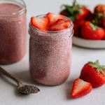 Strawberry Chia Seed Pudding with Coconut Milk