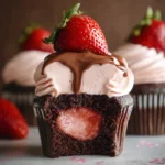 Strawberry Chocolate Cupcakes