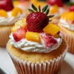 Strawberry Mango Cupcakes