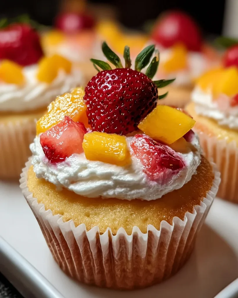 Strawberry Mango Cupcakes