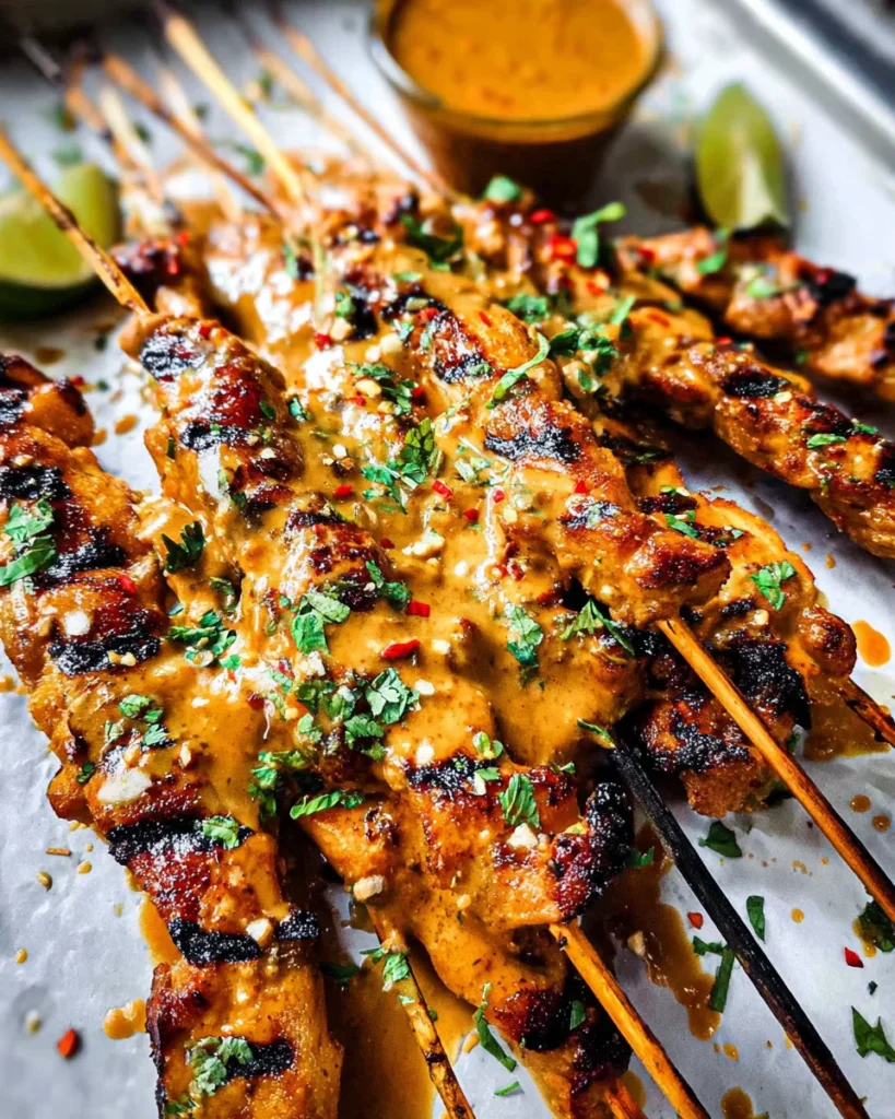 Thai Satay Chicken with Peanut Sauce
