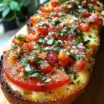 Tomato Basil Garlic Bread